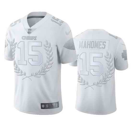 Kansas City Chiefs 15 Patrick Mahomes Men 27 Nike Platinum NFL MVP Limited Edition Jersey